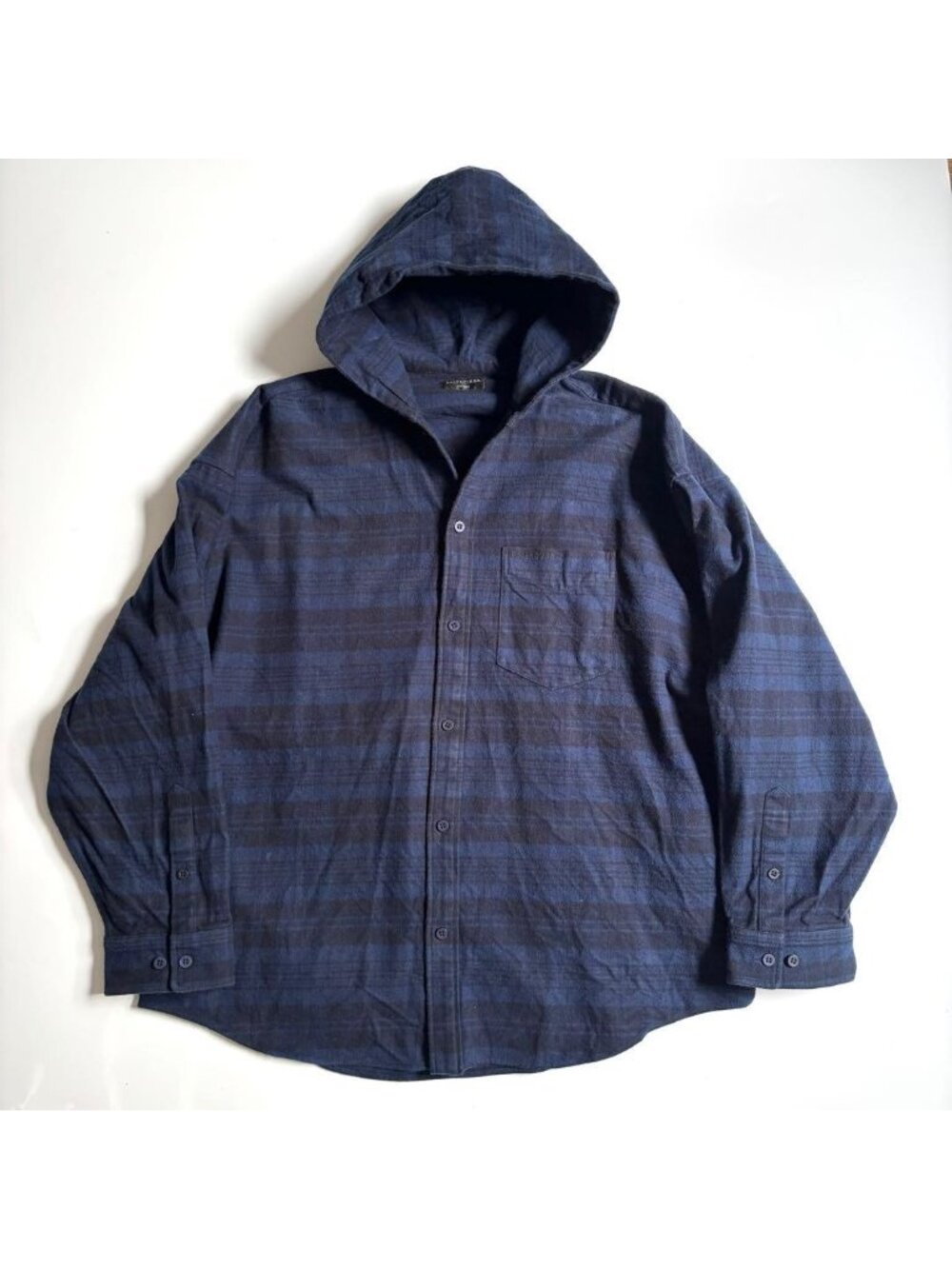 Balenciaga 22 AW Hoodie Check Shirt Large